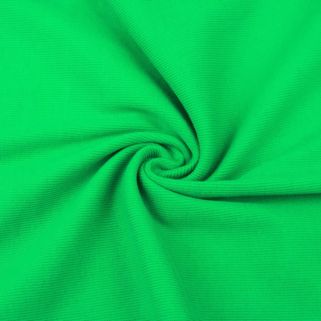Dzianina prążkowana (ściągacz) - zielony