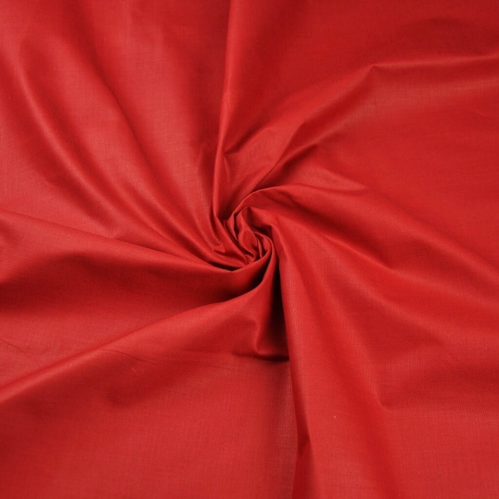Tkanina bawełniana jednokolorowa czerwona 88 - 220cm