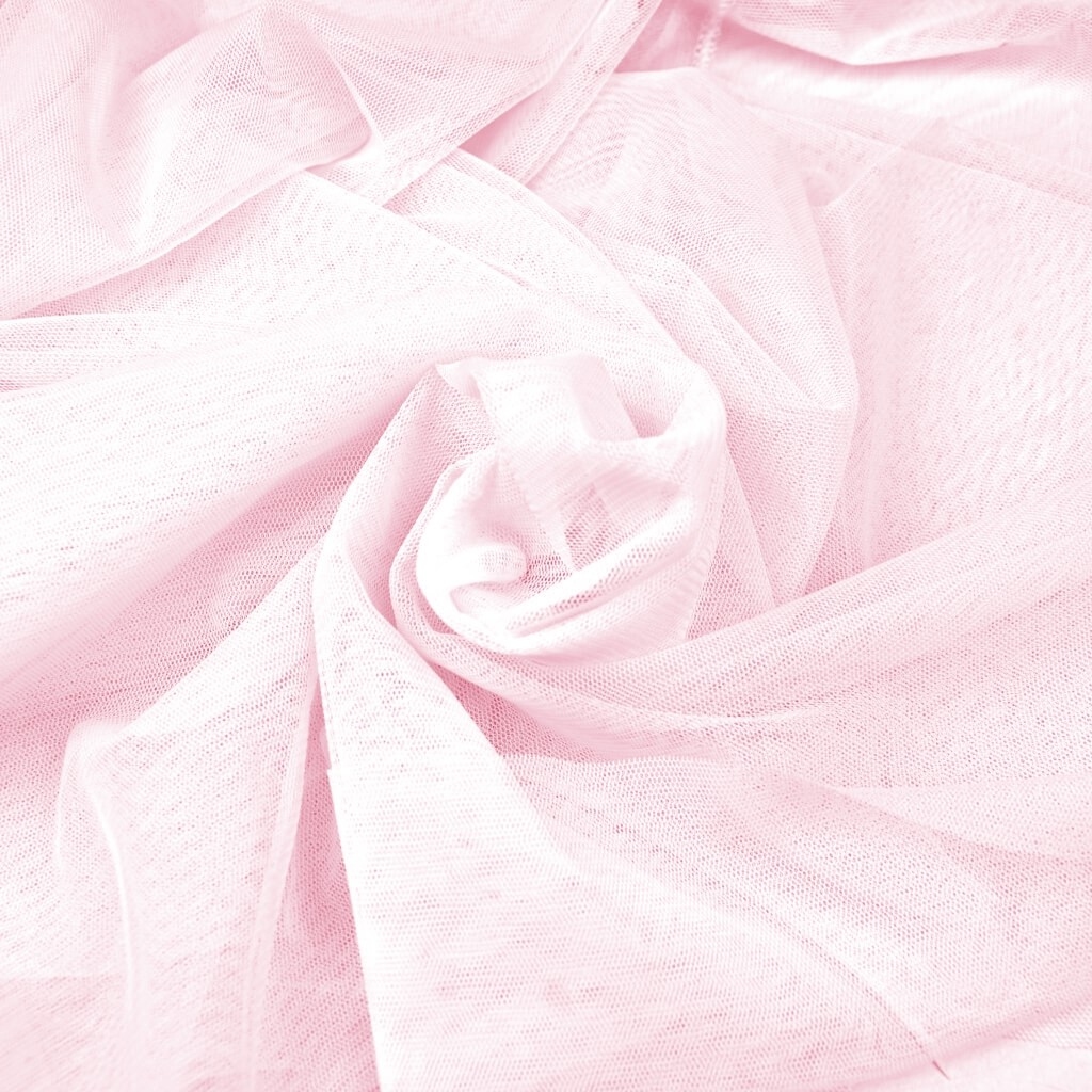 Tiul ubraniowy miękki - blady róż