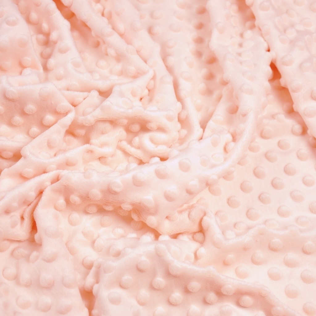 Materiał Minky Premium jasna morela (Soft Pink)