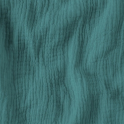 Imagén: Tkanina MuÅlin double gauze pastelowy morski (Mineral Blue)