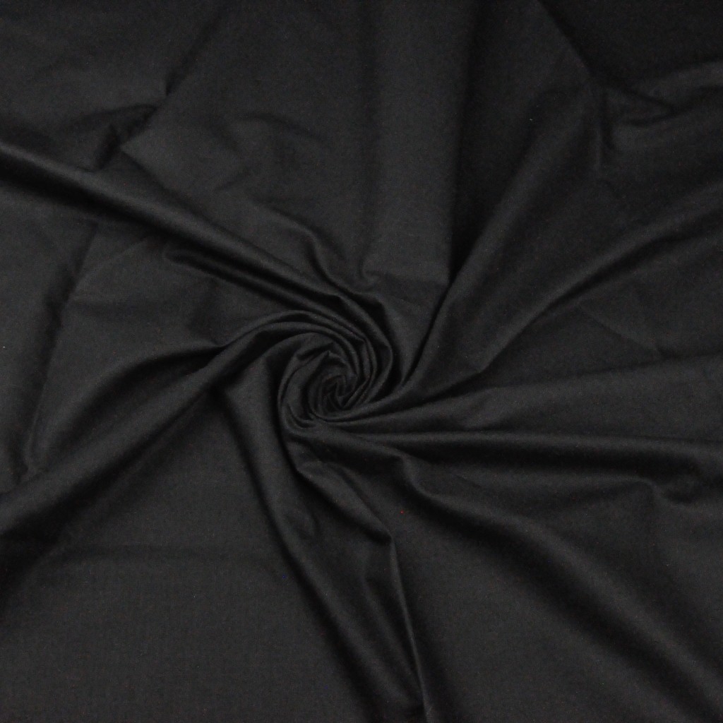 Tkanina gładka czarna 220cm