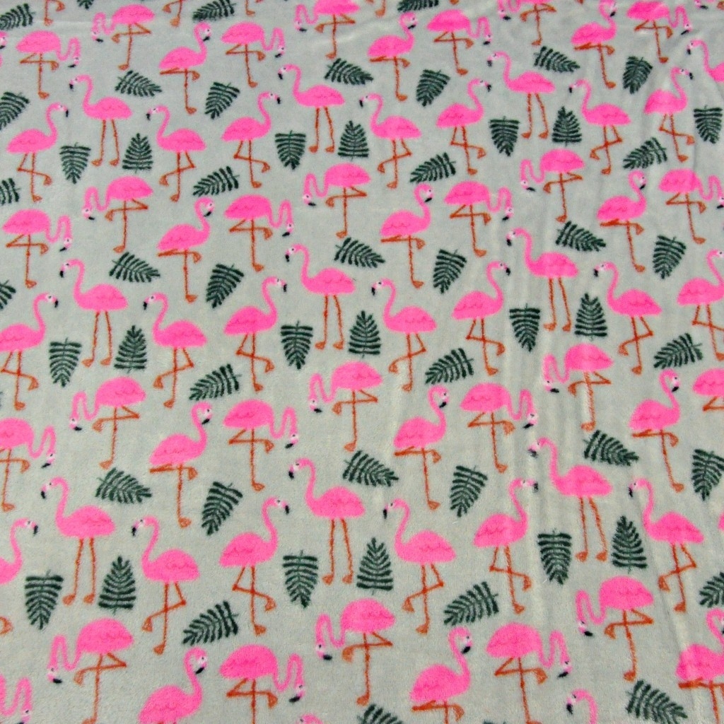 Polar plus różowe flamingi na szarym tle