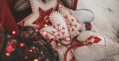 DIY Ozdoby świąteczne: dekoracje z tkaniny bawełnianej