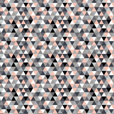 Tkanina w trójkąty małe kolorowe morelowe na białym tle